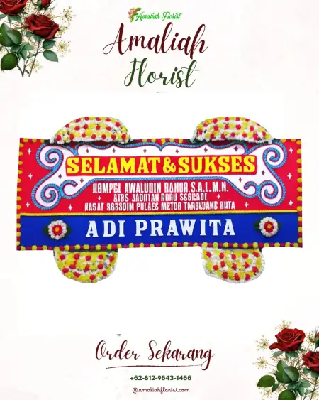 Papan Bunga Ucapan Selamat Walian Dua